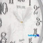 Side view of Wilder Quartz Wall Clock Model 646 frame depth and profile