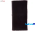 Front view of Baraz Leather Gift Set for Men saffron grade and packaging