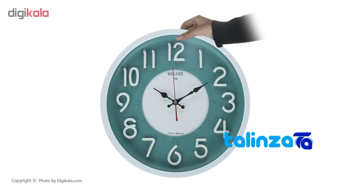 Waldor Wall Clock N6 Elegant Design 37. frame depth and profile (Side view)
