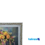 Detail view of Golestan Machine Carpet Wall Art pile texture close-up
