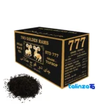Side view of Super Zarin Black Broken Tea Plain Side of the tea box