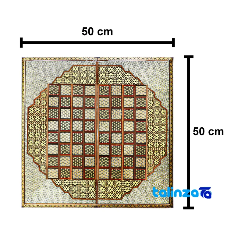 inlay chessboard - Front view design and key details