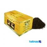 Side view of Asam Black Tea Loose Leaf Simple Flavor Simple Side view of tea package
