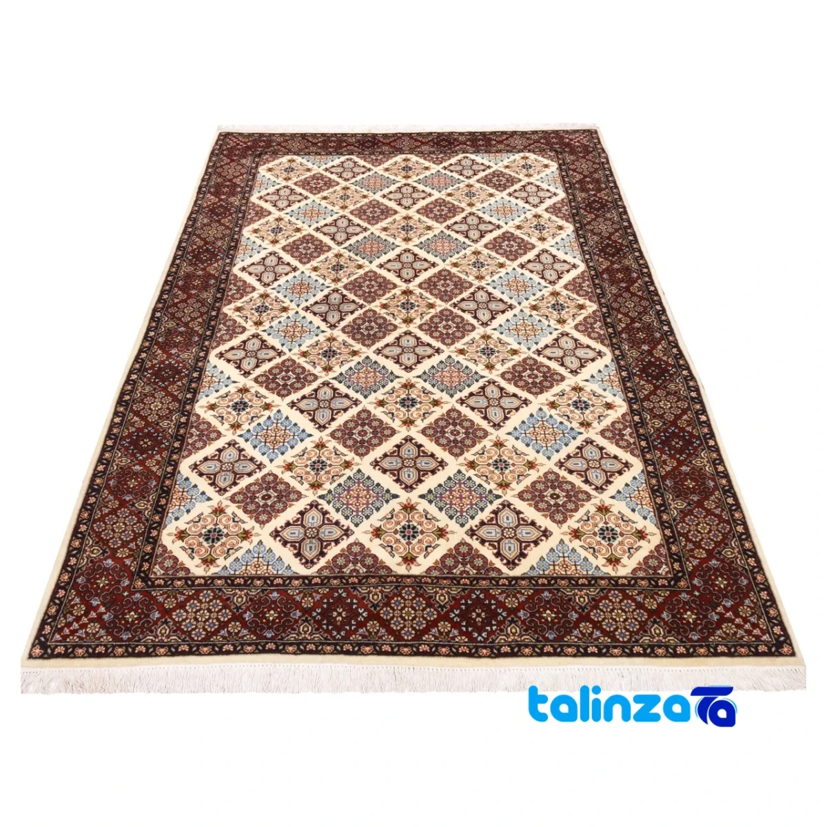 Cypress Handwoven Area Rug Elegant Cream Design material and craftsmanship (Weave close-up)