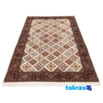 Cypress Handwoven Area Rug Elegant Cream Design material and craftsmanship (Weave close-up)