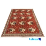 Si Persia Handwoven Carpet Rectangular Luxurious Red material and craftsmanship (Weave close-up)