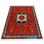 C Persia Handwoven Rug Stunning Design pile texture close-up (Detail view)