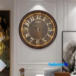 Wilder Quartz Wall Clock Model 530 - Profile angle showing thickness and build