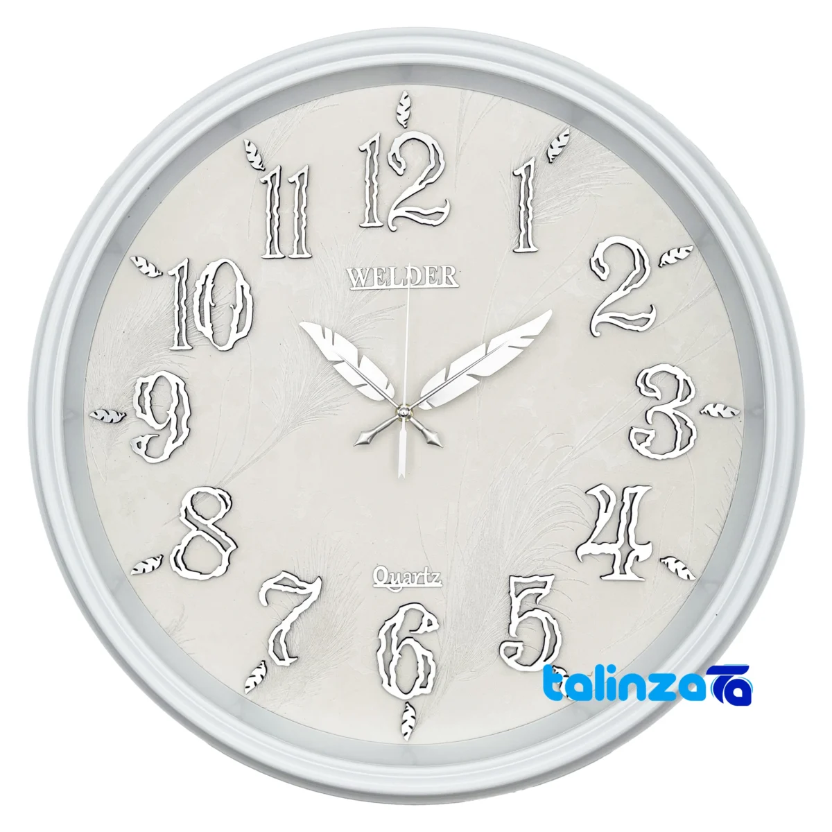 Side view of Wilder Quartz Wall Clock Model 646 frame depth and profile