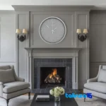 Wilder Quartz Wall Clock T-404 Stylish Design thickness and build (Profile angle)