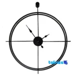 Metal Wall Clock Model D460 Stylish Design frame depth and profile (Side view)