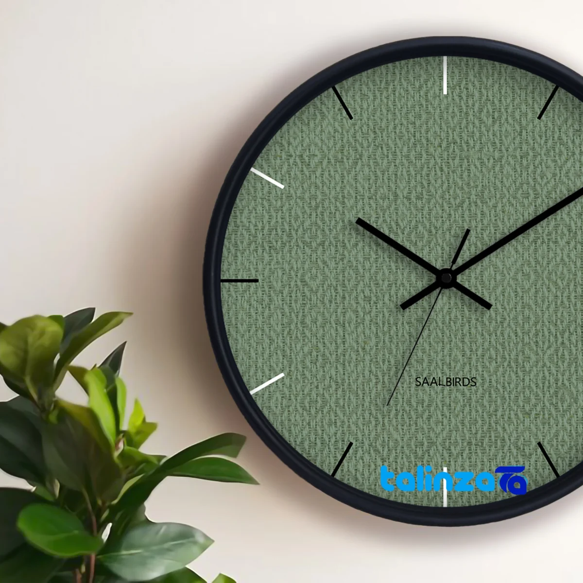 Sal Birds Wall Clock CW-624 Elegant Design thickness and build (Profile angle)