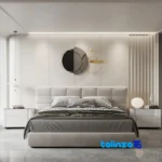 Elensi Wall Clock Monica Quartz Design - Side view showing frame depth and profile