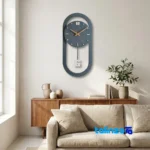 Profile angle of ArtNovin Quartz Wall Clock Stylish Design thickness and build
