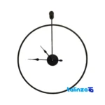 Profile angle of Metal Wall Clock D160 Stylish Design 700x600x70 mm thickness and build