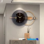 Elency Quartz Wall Clock SF570 - Side view showing frame depth and profile