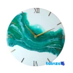 Ebrobad Resin Wall Clock thickness and build (Profile angle)