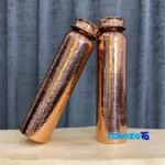 Zanjan Copper Bottle Hammered Finish label and packaging view)
