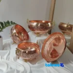 Atlas Copper Serving Set - Elegant Design label and packaging view)