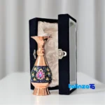 Pardaz Copper Vase JR-16 Elegant Design saffron strand quality (Close-up)