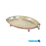 MA241-2 Copper Serving Dish Handcrafted Design label and packaging view)