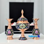 Packaging view of Perdaaz Copper 3-Piece Planter and Chocolate Bowl Set label
