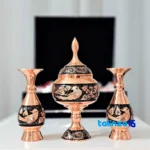 JR Copper Decorative Set - Elegant Diamond Cut Design label and packaging view)