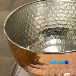 Handcrafted Copper Bowl - Unique Hammered Design Ice Cream Dish label and packaging view)