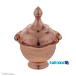 Zanjan Copper Candy Dish Elegant Design 10x10x16 cm label and packaging view)
