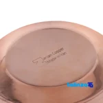 Packaging view of Zanjan Copper Chocolate Bowl Model 003 Red label and