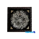 Packaging view of Diamond Engraved Copper Wall Art Piece label and