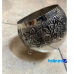 Packaging view of ZH Copper Bowl Decorative Ice Cream Dish Stylish Design label and