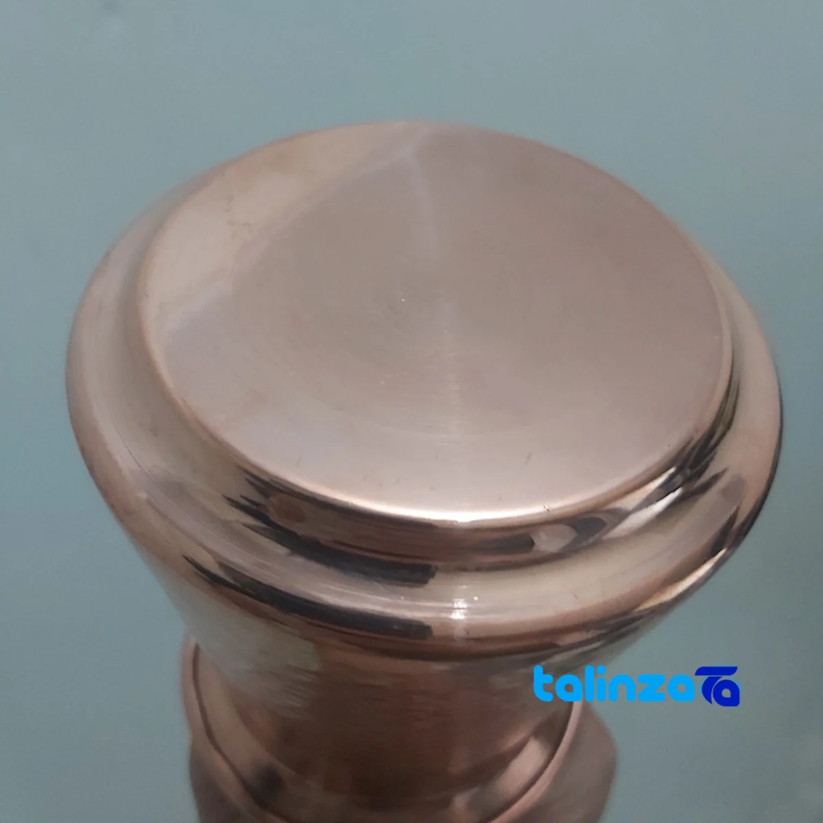 Copper Coffee Pot Model Jazveh Engraved - Packaging view showing label and