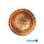 Close-up of PS07 Copper Snack Bowl Intricate Design and engraving saffron strand quality