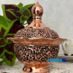 Copper Craft Sugar Bowl Unique Design - Packaging view showing label and