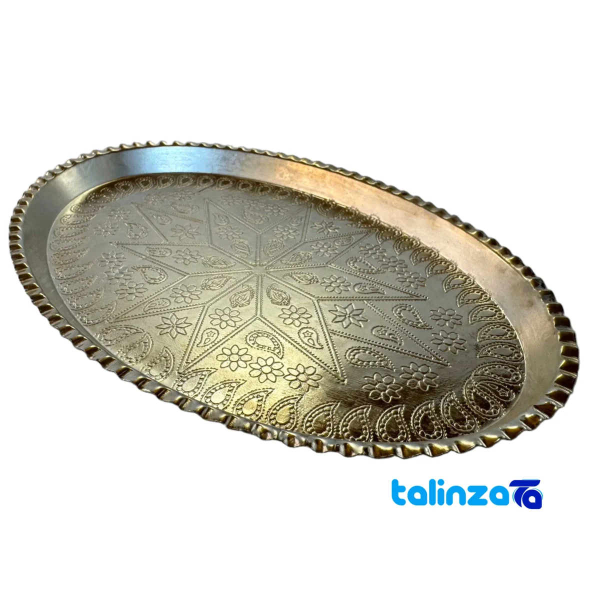 Star Copper Oval Tray label and packaging view)