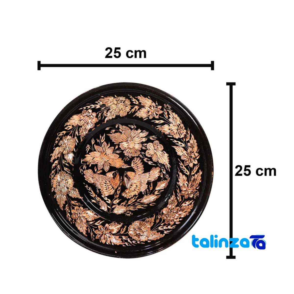 Spershiny Handcrafted Plate Elegant Floral Design label details and pack finish (Packaging view)