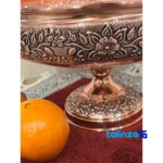 Zanjan Copper Fruit Bowl Floral Design label and packaging view)