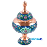 Aghajani Copper Chocolate Bowl Elegant Design label and packaging view)