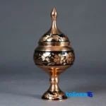Diamond Cut Copper Chocolate Bowl L03 label and packaging view)