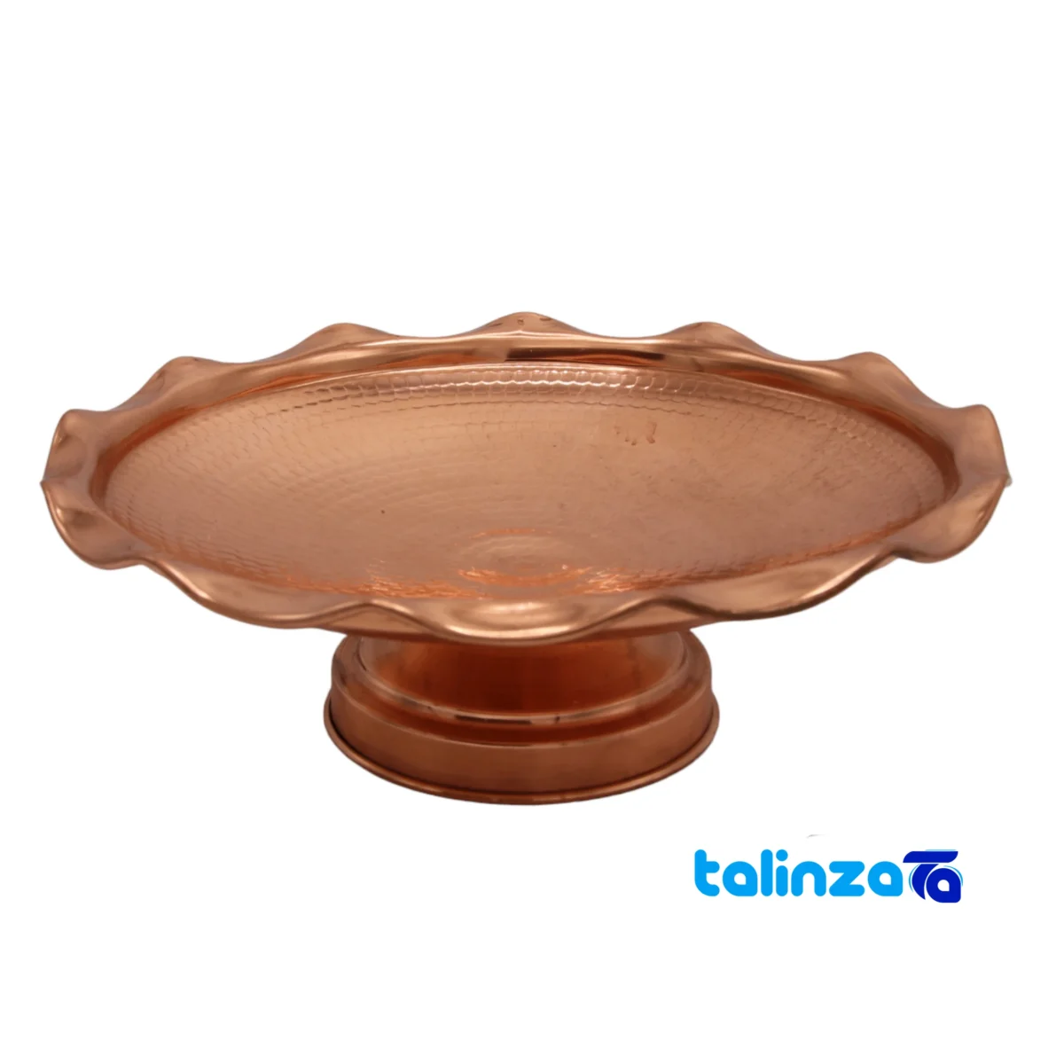 Copper Sweet Dish Artisan Crafted Unique Design - Packaging view showing label and