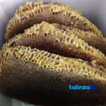 Natural Sadeh Honey - Premium Quality Dark Amber - Packaging view showing label and