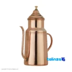 Zanjan Copper Oil Can with Handle label and packaging view)