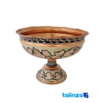 Close-up of ZH267 Copper Bowl with Silver Inlay saffron strand quality