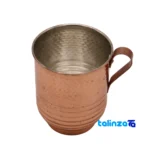 Zanjan Copper Mug Unique Hammered Design - Packaging view showing label and