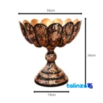 Fakher Copper Fruit Bowl Diamond-Engraved Handcrafted - Packaging view showing label and