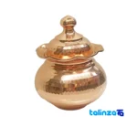 Parsian Copper Sugar Bowl Hammered Design and tin - Packaging view showing label