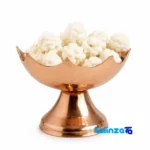 Copper Candy Dish Solar Pattern Stand - Packaging view showing label and