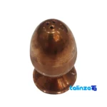 Pardaz Copper Salt Cellar Egg Shape saffron strand quality (Close-up)