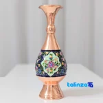 Negaristan Copper Vase Handcrafted Unique Design - Packaging view showing label and